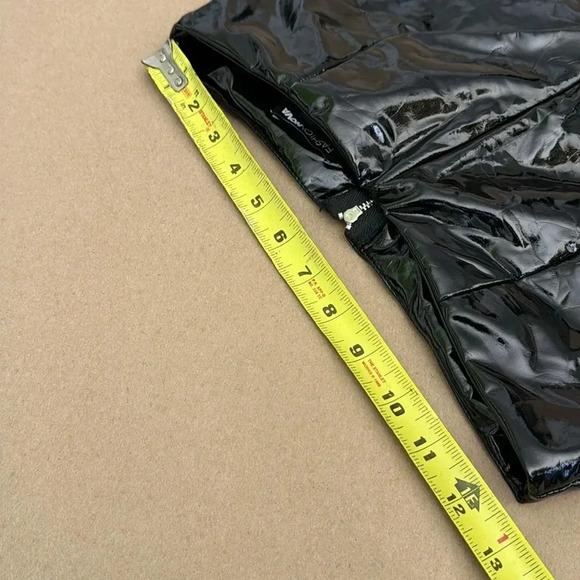 Fashion Nova Pants Shiny Black Vinyl Zippered - Picture 8 of 11